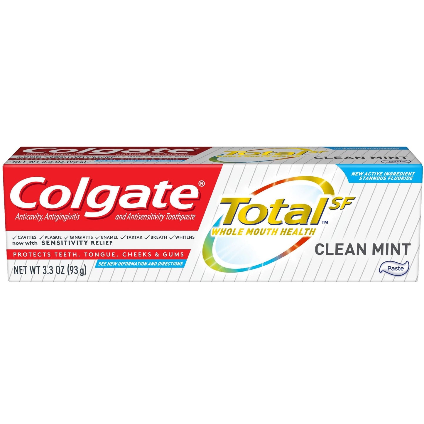 Colgate Total Clean Mint Paste Toothpaste, 3.3 Oz