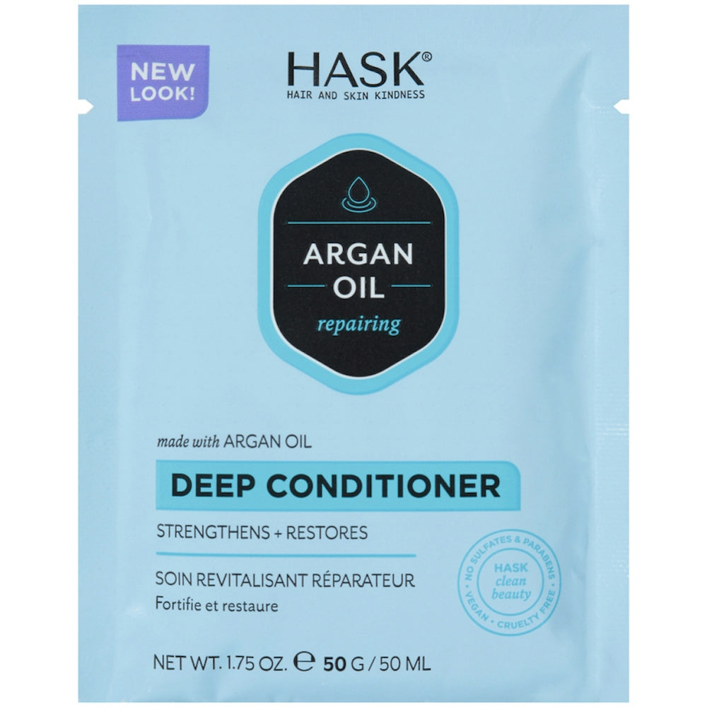 Hask Argan Oil From Morocco Repairing Deep Conditioner, Hair Treatment 1.75 Oz