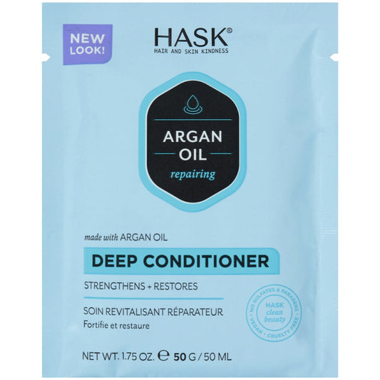 Hask Argan Oil From Morocco Repairing Deep Conditioner, Hair Treatment 1.75 Oz