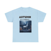 Autumn is coming: Fall Vibes T-shirts | Deer Drinking Brook Leaves Cha