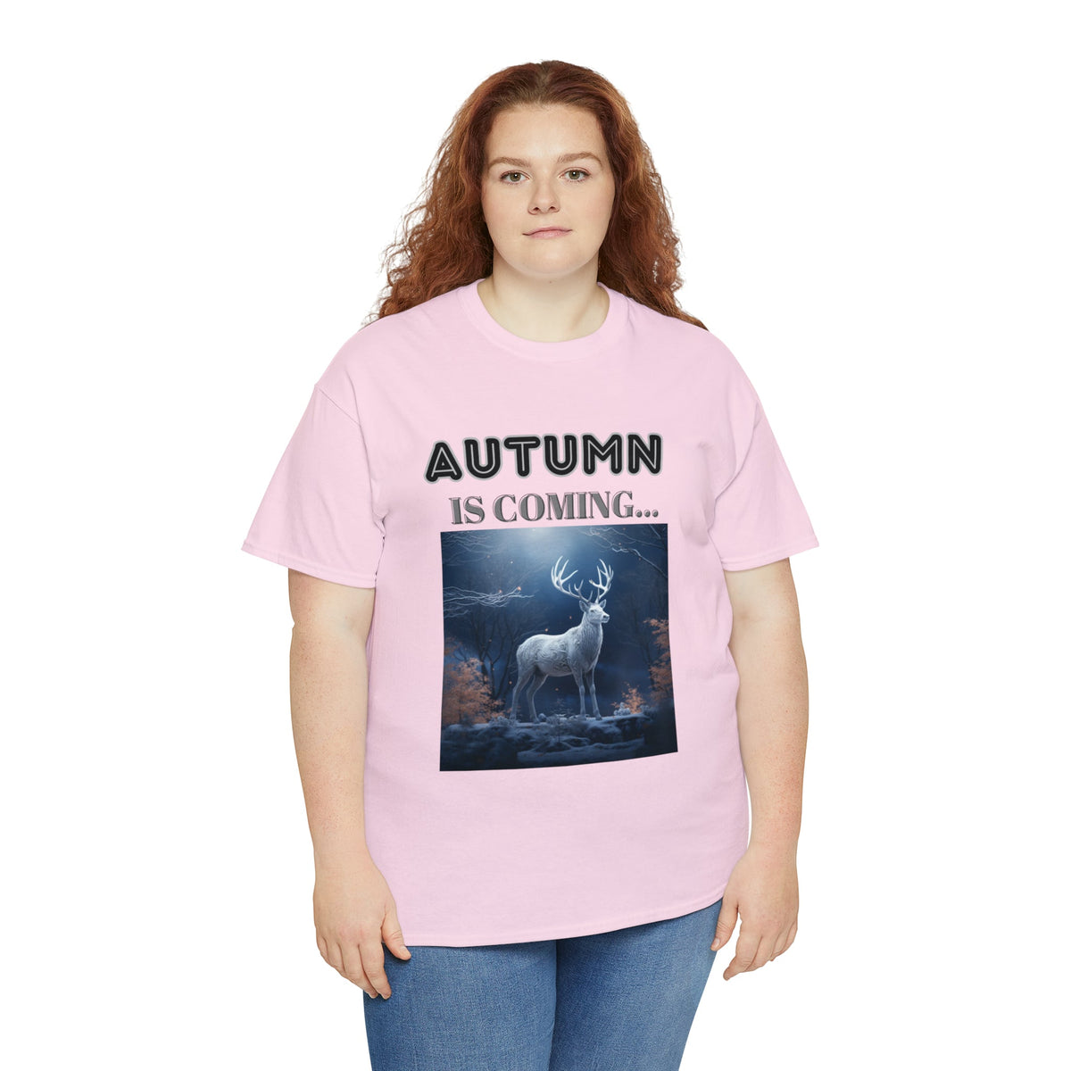 Autumn is coming: Fall Vibes T-shirts | Deer Drinking Brook Leaves Cha