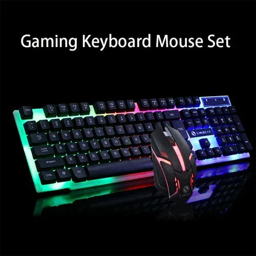 Gaming Keyboard Mouse Glowing Set - Trustymall