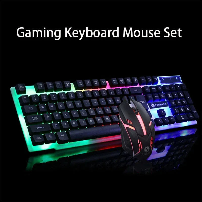 Gaming Keyboard Mouse Glowing Set - Trustymall