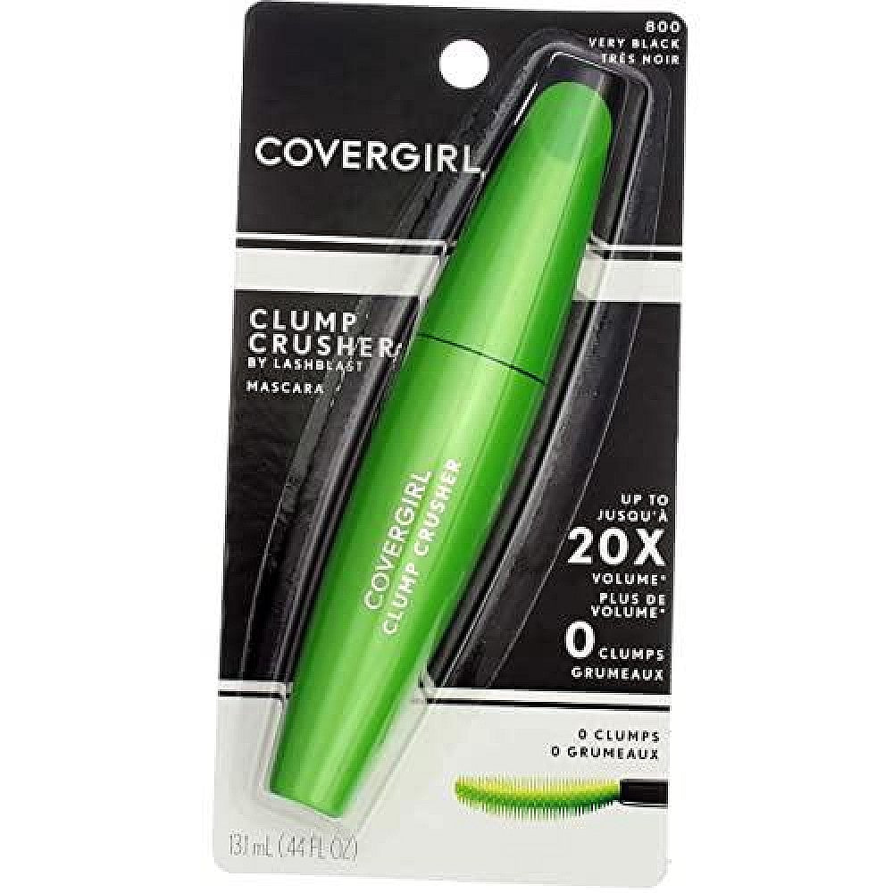 CoverGirl Clump Crusher 800 Very Black Mascara, .44 Fl Oz Liq