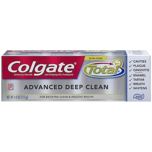 Colgate Total Toothpaste, Anticavity Fluoride And Antigingivitis, Advanced Deep Clean, Paste