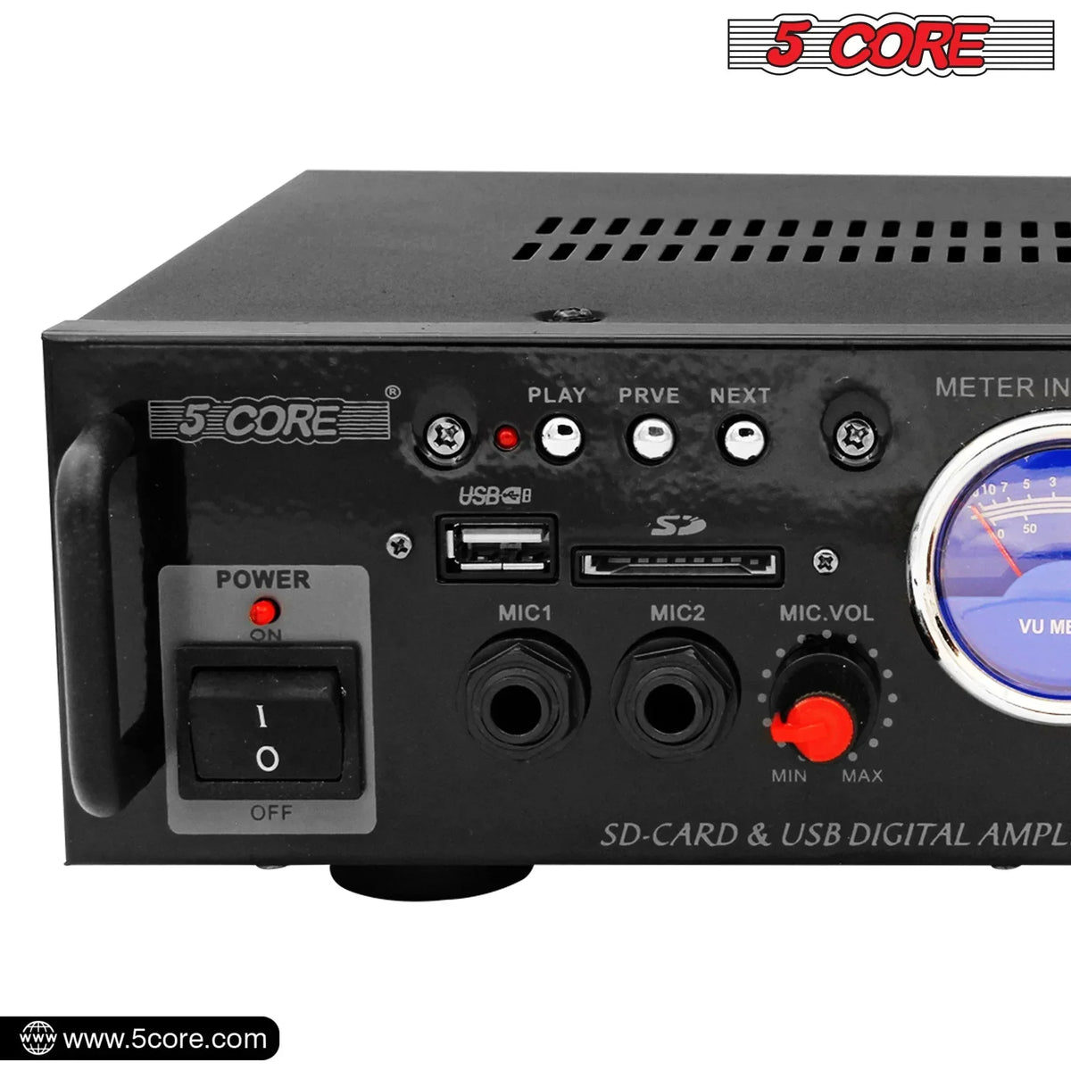 5Core Dual Channel Amplifier Car Audio System 300W Audio Reciver Car - Trustymall