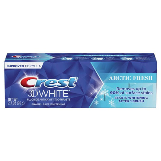Crest 3D White Advanced Whitening Toothpaste, Arctic Fresh, 2.7 Oz