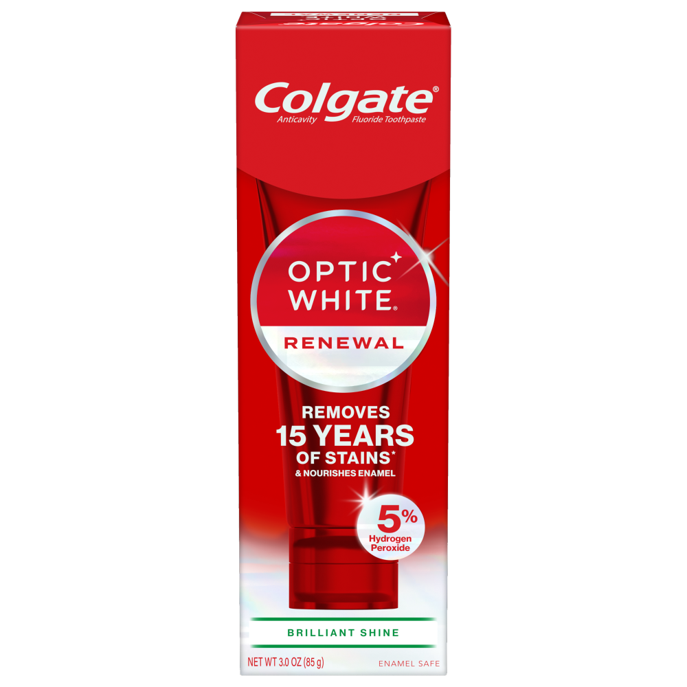Colgate Optic White Renewal Brilliant Shine Toothpaste, 3.0 Oz