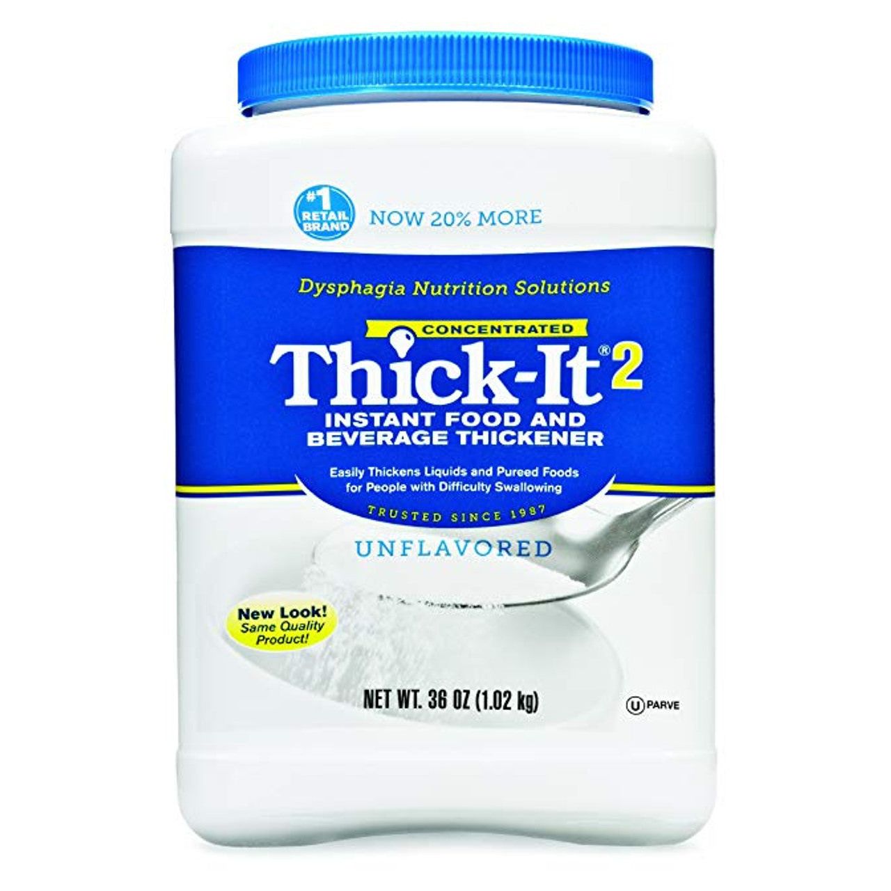 Thick-It Instant Food And Beverage Thickener, Unflavored Concentrated Powder - 36 Oz