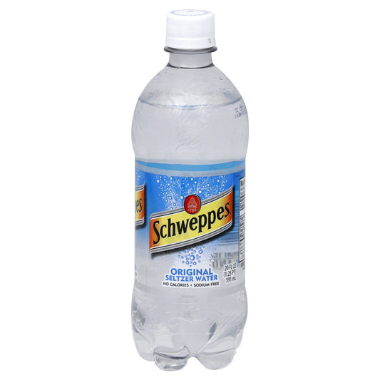 Schweppes Original Sparkling Water Beverage - 20 Fl Oz Bottle