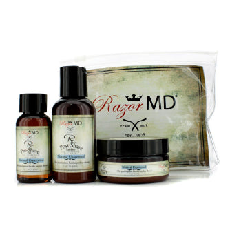 Razor MD Rx Travel Trio Pre-Shave, Shave Cream, Post Shave Lotion, Unscented 1 Set
