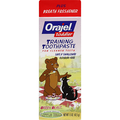 Orajel Toddler Little Bear Berry Blast Training Toothpaste