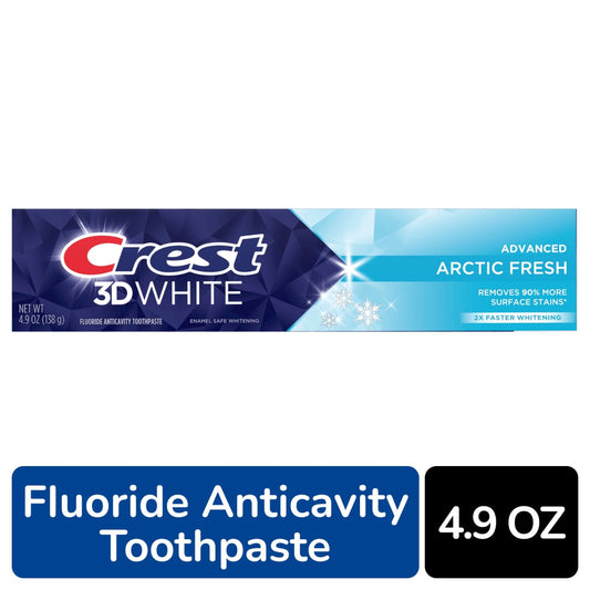 Crest 3D White Advanced Fluoride Anticavity Arctic Fresh Toothpaste 4.9 Oz