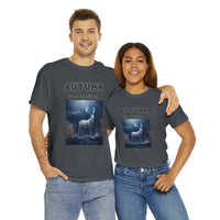 Autumn is coming: Fall Vibes T-shirts | Deer Drinking Brook Leaves Cha