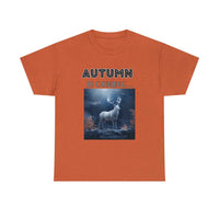 Autumn is coming: Fall Vibes T-shirts | Deer Drinking Brook Leaves Cha
