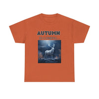 Autumn is coming: Fall Vibes T-shirts | Deer Drinking Brook Leaves Cha