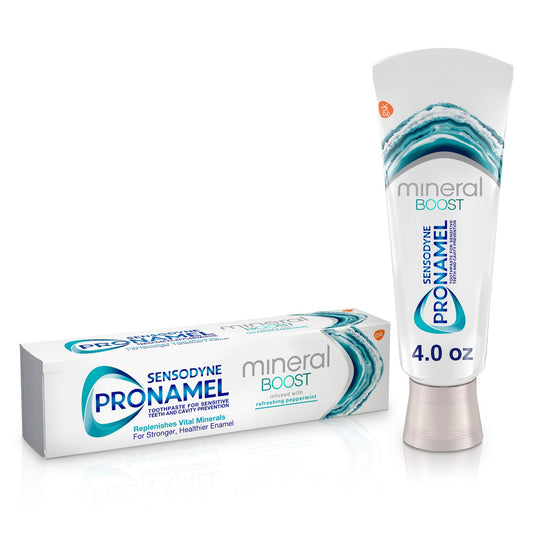 Sensodyne Pronamel Mineral Boost Enamel Toothpaste For Sensitive Teeth, Peppermint - 4 Oz