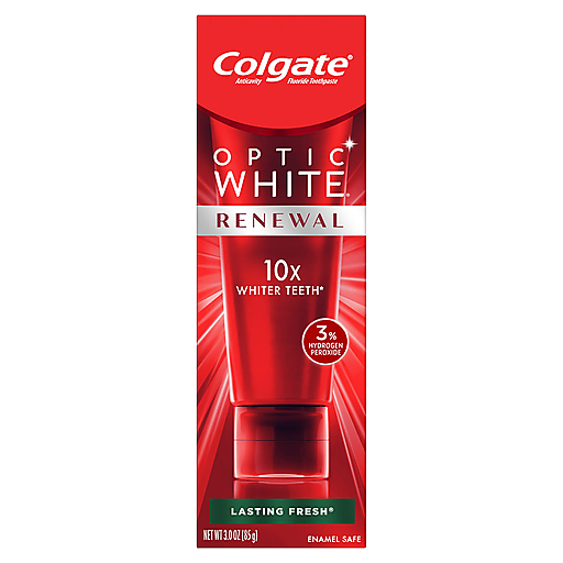 Colgate Optic White Renewal Teeth Whitening Toothpaste - Lasting Fresh - 3oz