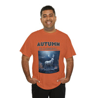 Autumn is coming: Fall Vibes T-shirts | Deer Drinking Brook Leaves Cha