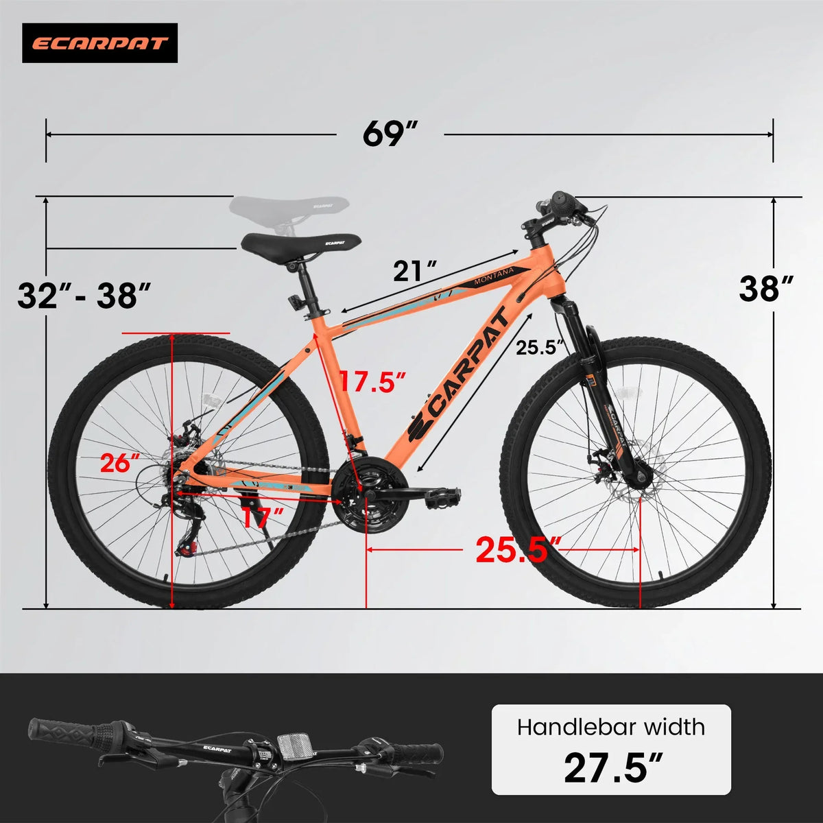A26322 TrailLite™ – 26" Aluminum Mountain Bike (21-Speed, Dual Disc, - Trustymall