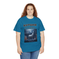 Autumn is coming: Fall Vibes T-shirts | Deer Drinking Brook Leaves Cha