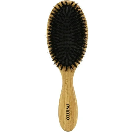 Swissco Bamboo Oval Hair Brush Boar Bristle.