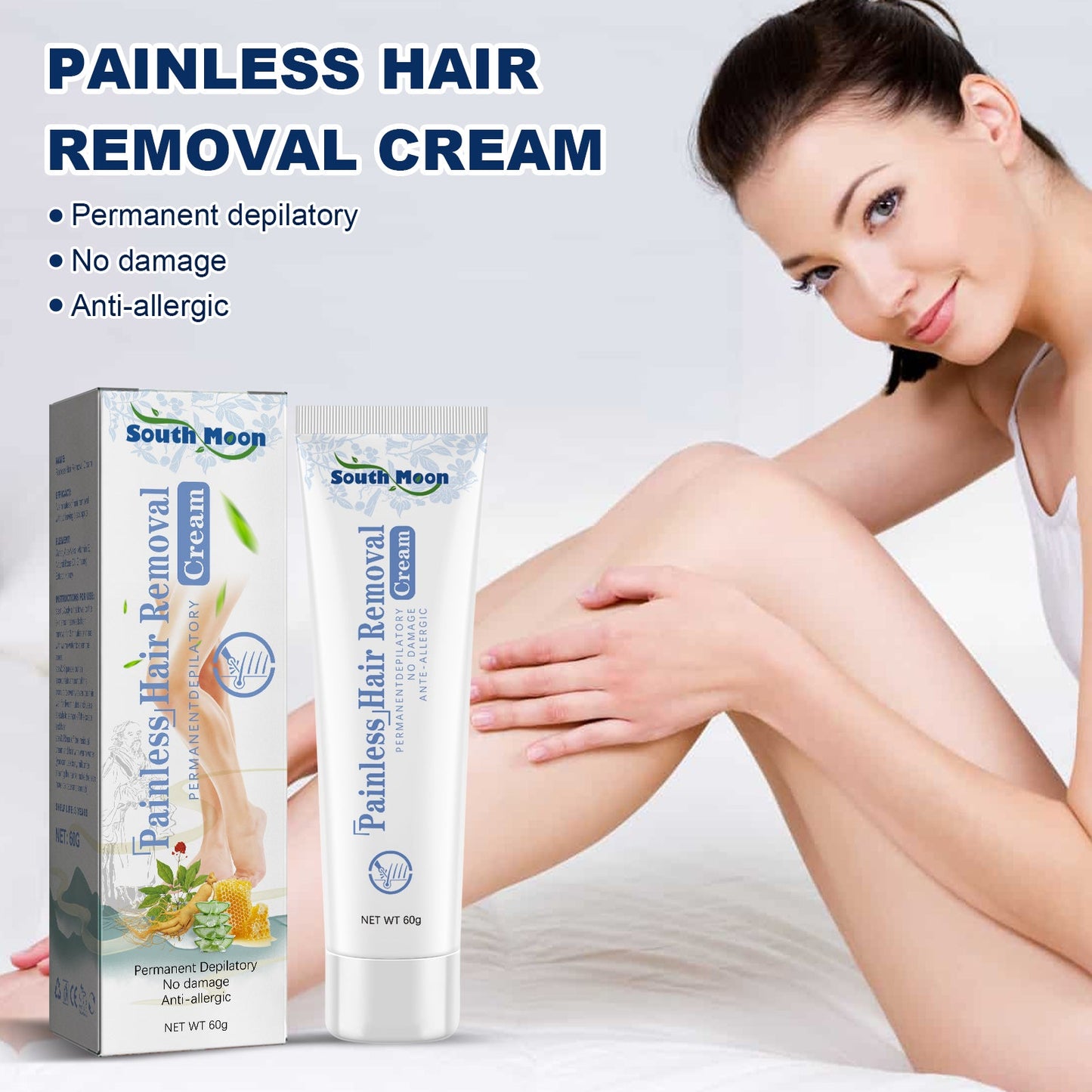Painless Hair Removal Cream, Gentle Hair Removal Without Black Spots On The Whole Body Hair Removal Cream