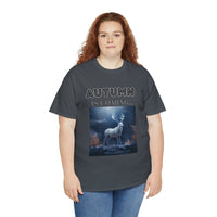 Autumn is coming: Fall Vibes T-shirts | Deer Drinking Brook Leaves Cha