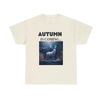 Autumn is coming: Fall Vibes T-shirts | Deer Drinking Brook Leaves Cha