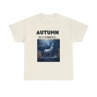 Autumn is coming: Fall Vibes T-shirts | Deer Drinking Brook Leaves Cha