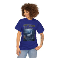 Autumn is coming: Fall Vibes T-shirts | Deer Drinking Brook Leaves Cha