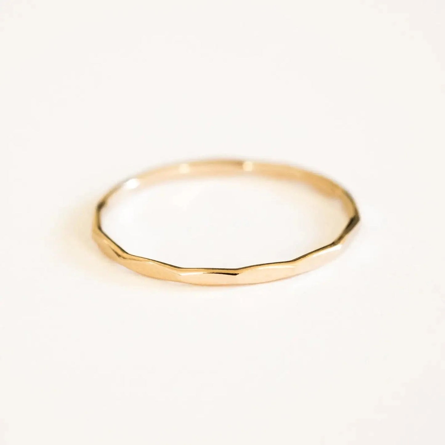 14K Gold Filled Textured Stacking Ring