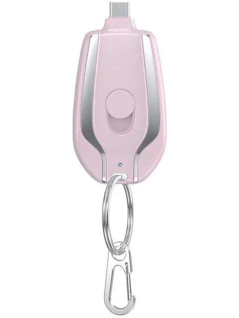1500mAh Iphone Portable Charger Keychain Charger With Type-C