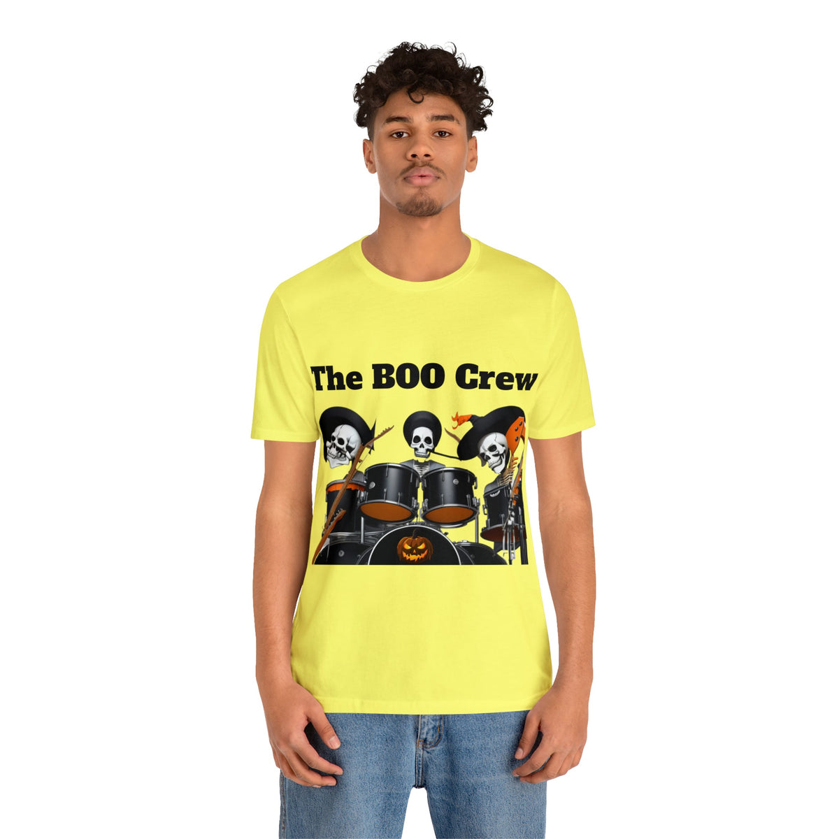 Halloween Boo Crew Skeletons Rock Band Unisex Jersey Short Sleeve Men'