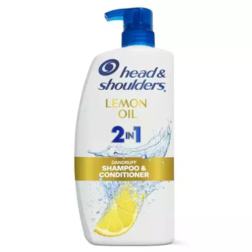 Head & Shoulders 2 In 1 Lemon Essential Oil Dandruff Shampoo Conditioner, 28.2 Oz