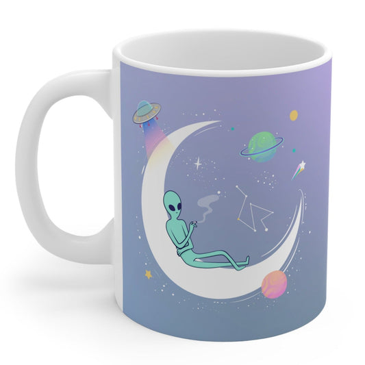 Chilling Alien Purple Mug 11oz