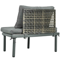 6-Piece Patio Sofa Furniture Set, Half Moon Outdoor Sectional Sofa