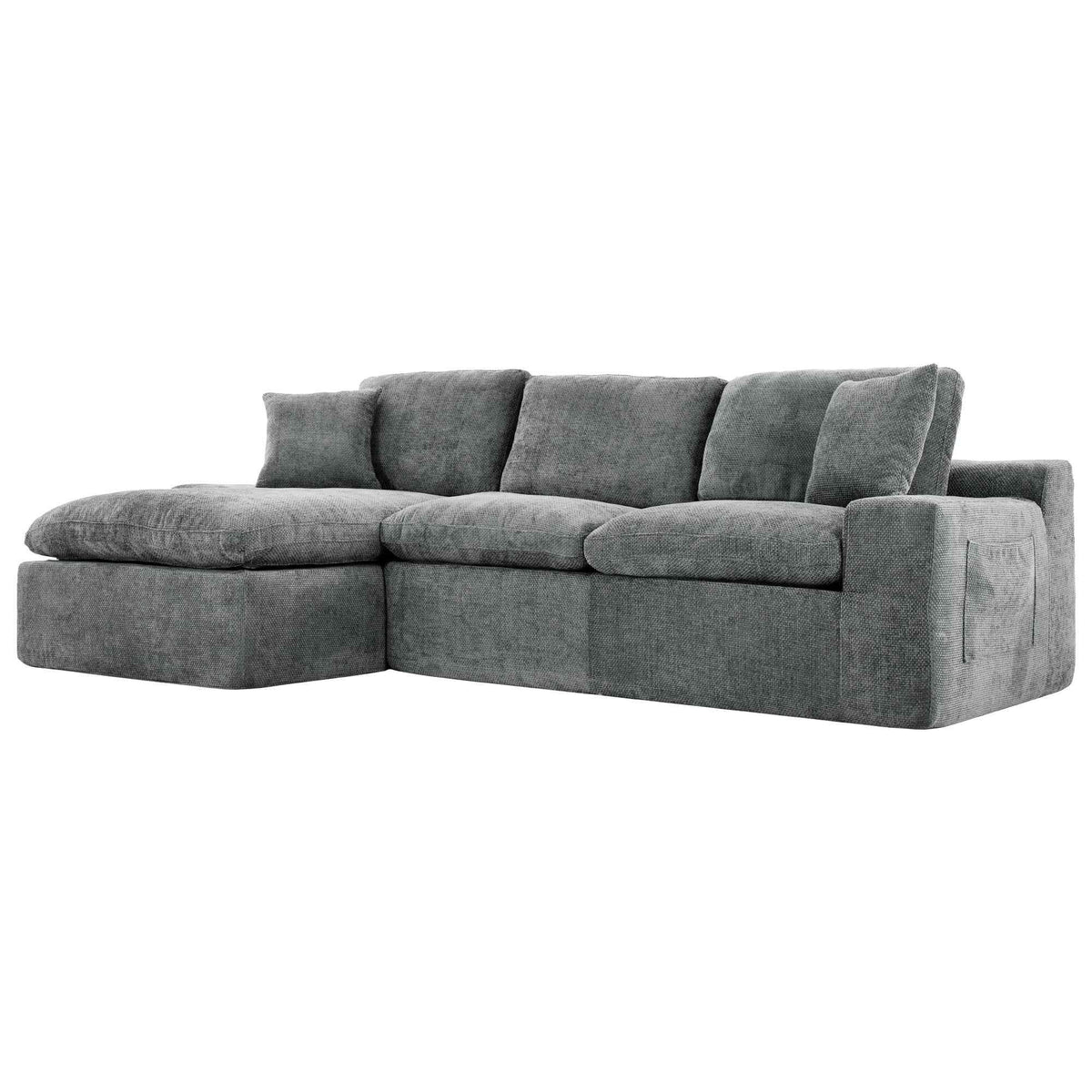 Cloud Sectional Sofa 107.9' Upholstered Sofa Couch with Double-layer