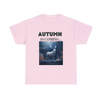 Autumn is coming: Fall Vibes T-shirts | Deer Drinking Brook Leaves Cha