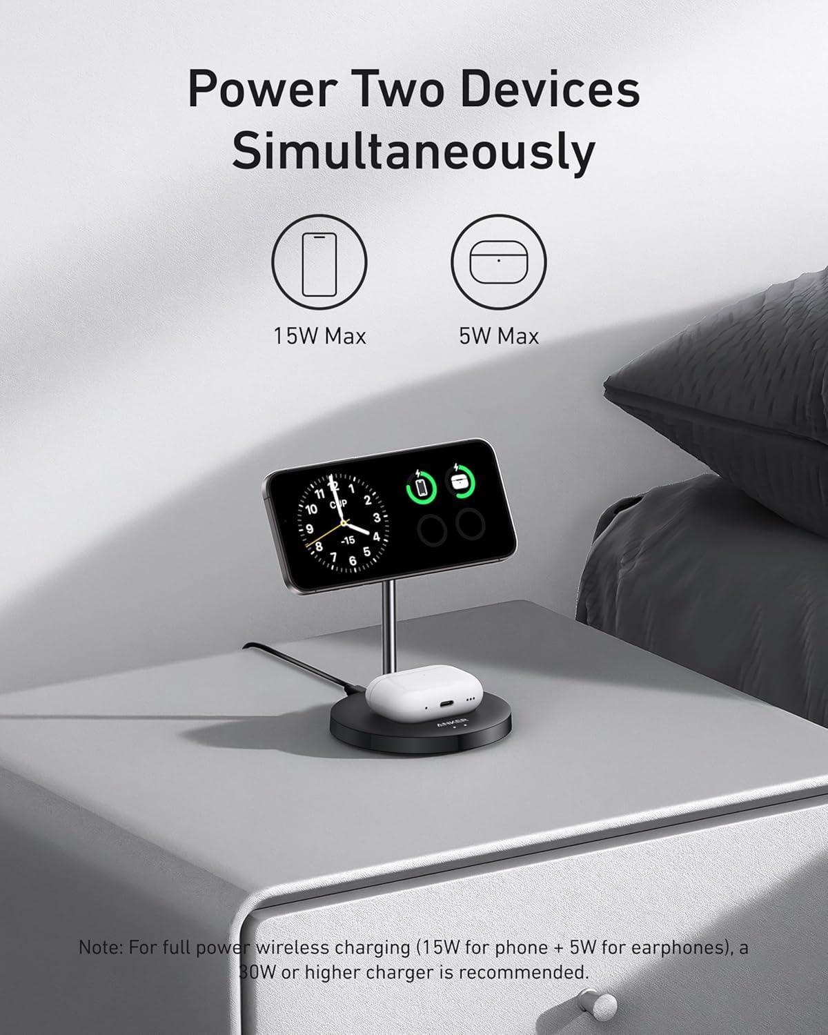 Anker MagGo Wireless Charger (2-in-1 Stand) BOA - Trustymall