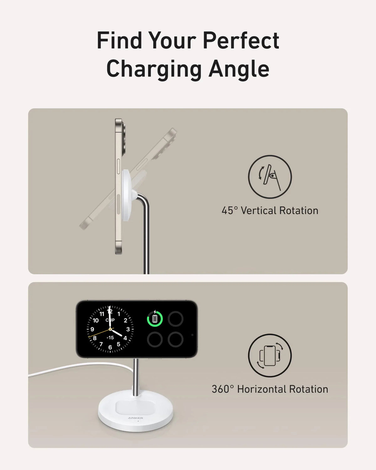 Anker MagGo Wireless Charger (2-in-1 Stand) BOA - Trustymall
