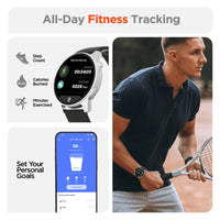Colorful infographic highlighting 120+ built-in sports modes available on the HyperGear Smartwatch.