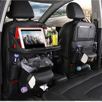 Leather Car Storage Bag Multifunction Seat Back Tray Hanging Bag - Trustymall