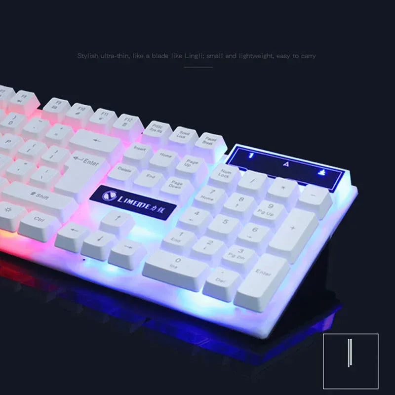 Gaming Keyboard Mouse Glowing Set - Trustymall