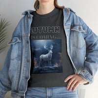 Autumn is coming: Fall Vibes T-shirts | Deer Drinking Brook Leaves Cha