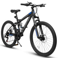 FlexRide™ 24 – 24" MTB Bike with Disc Brakes & 21-Speed Gears - Trustymall