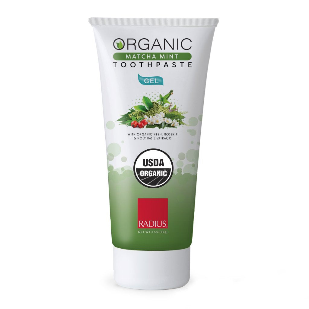Radius Toothpaste, Organic, Matcha Mint, Gel 3 Oz
