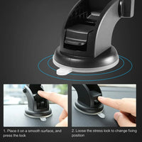 Car Phone Holder Long Rod Telescopic Car Dashboard Suction Cup Type - Trustymall