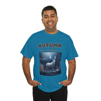 Autumn is coming: Fall Vibes T-shirts | Deer Drinking Brook Leaves Cha
