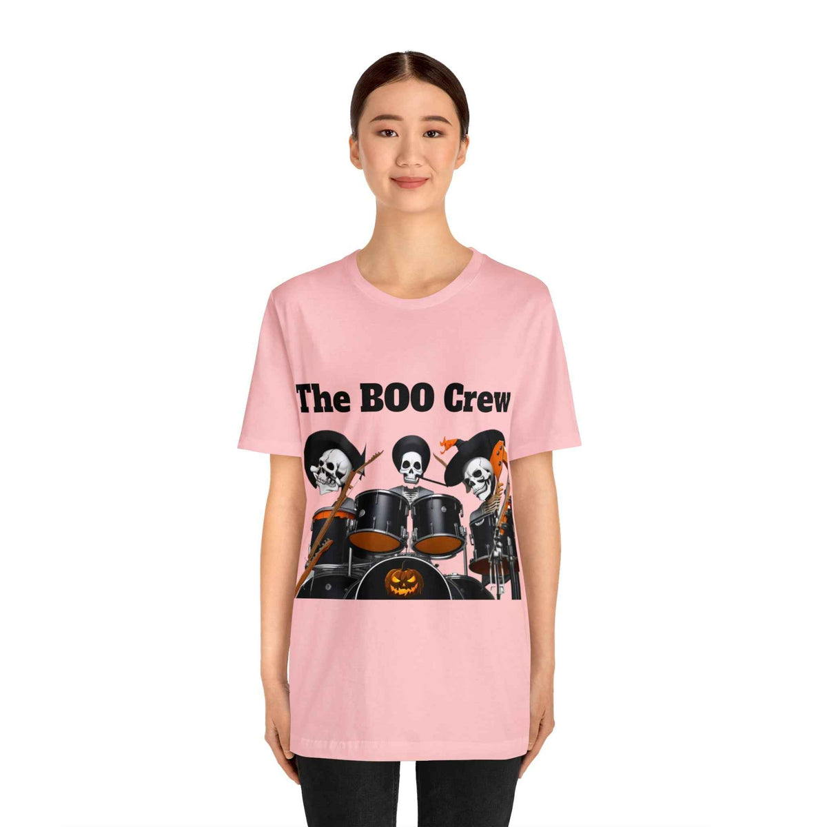 Halloween Boo Crew Skeletons Rock Band Unisex Jersey Short Sleeve Men'